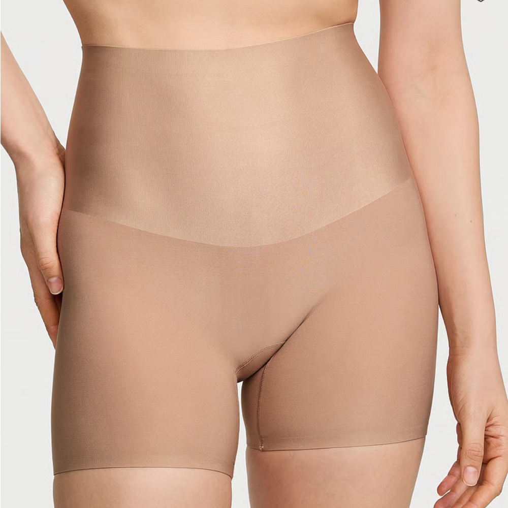 PINK Victoria's Secret High-Waist Shapewear Shorts - Nude